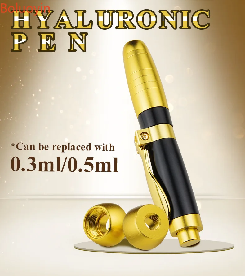 2 IN 1 High Pressure Hyaluronic Acid Pen High density metal For Anti Wrinkle Lip injection hyaluron gun atomizer hyaluron pen