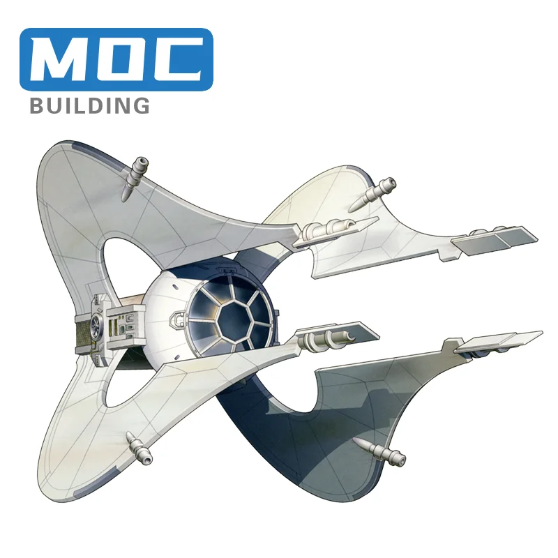 MOC Movie Star Plan UCS Chiss Nssis-class Clawcraft Spaceship Building Blocks Toys for Children Toy Kids Gifts
