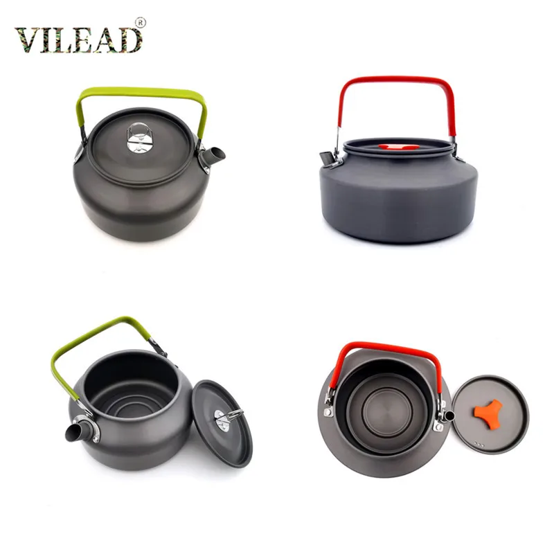 

Vilead 4 sizes Portable Ultralight Water Kettle Aluminum Outdoor Hiking Camping Cookware Survival Bushcraft Teapot Coffee Pot