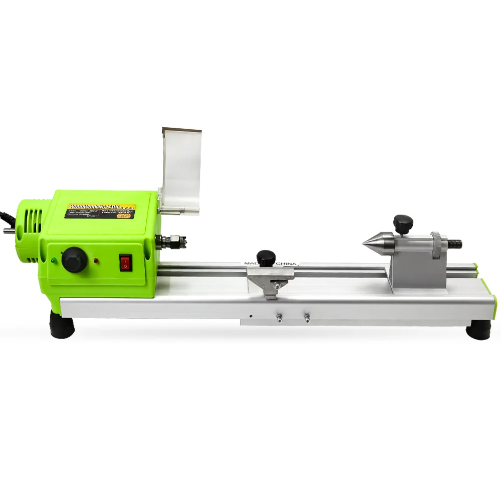 Imagem -02 - Taimimei Bg3306 Velocidade Variável Mini Torno de Madeira Bancada Micro Woodturning Torno Moagem Polimento Contas Broca Conjunto Ferramenta Giratória