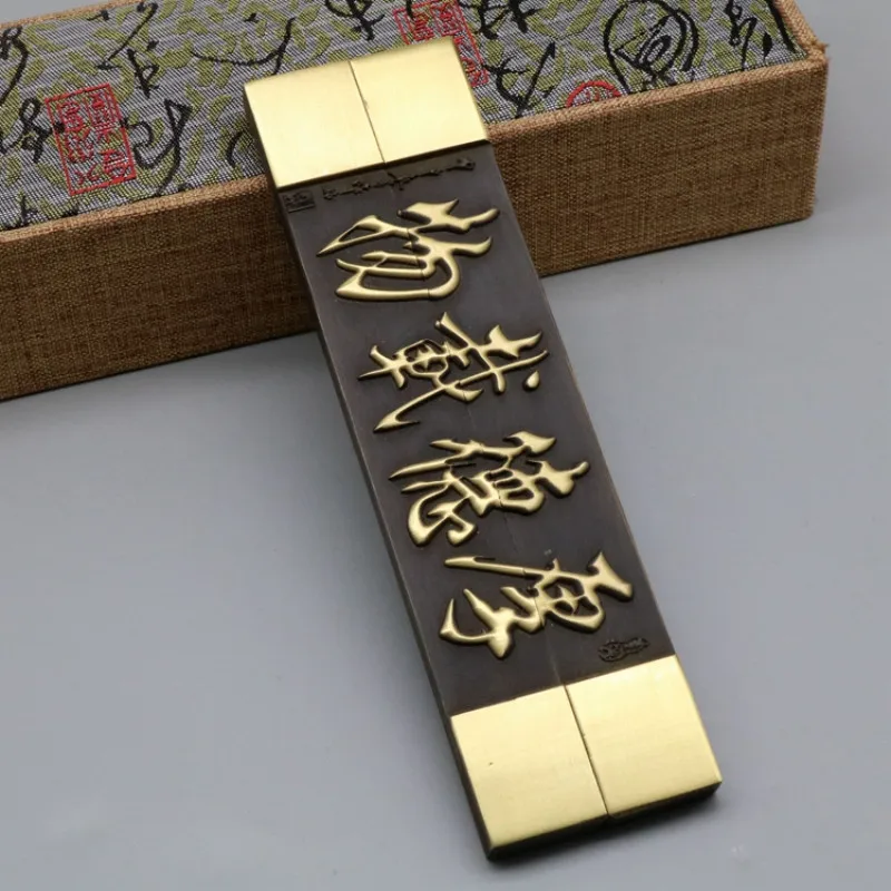 

Brush Pen Painting Brass Paperweight Embossed Pisa Papeles 2pcs Paperweights Chinese Classical Xuan Paper Pressing Props