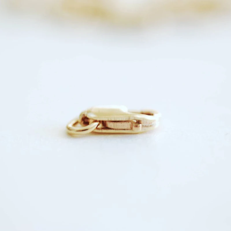 14K Goldfilled Karabinerverschluss mit offenem Ring, Großhandelsbedarf für Armbänder, Halsketten und handgemachten Schmuck – Detail 15