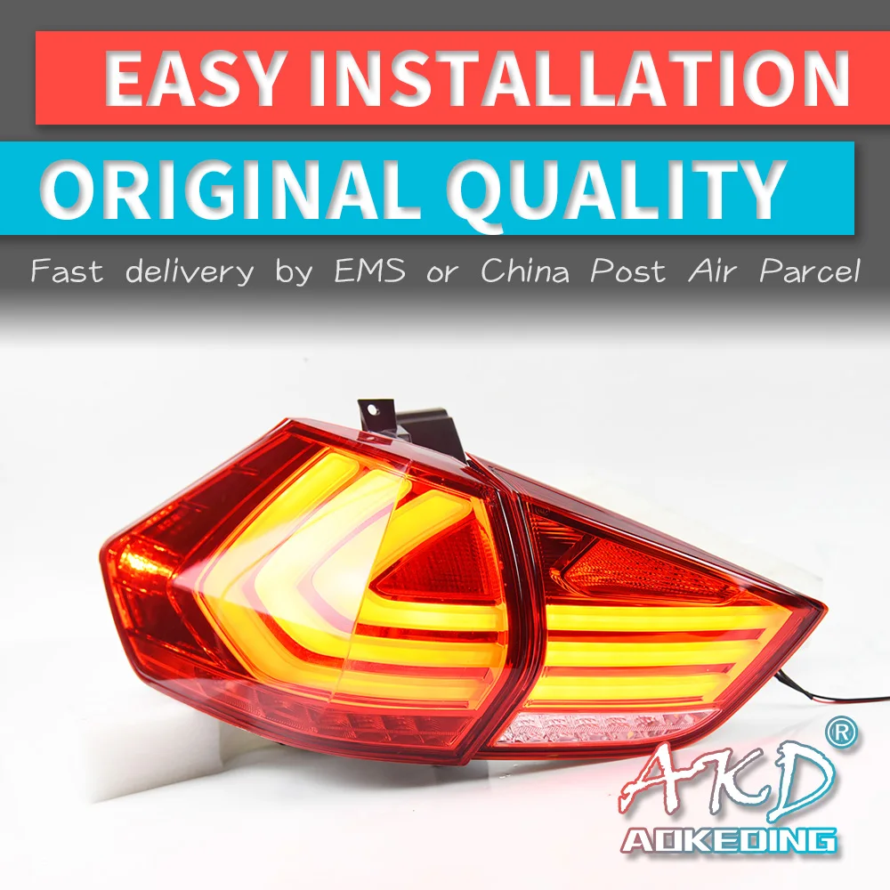 AKD tuning cars Tail lights For Nissan X-Trail XTrail X Trail 2014-2016 Taillights LED DRL Running lights Fog lights angel eyes