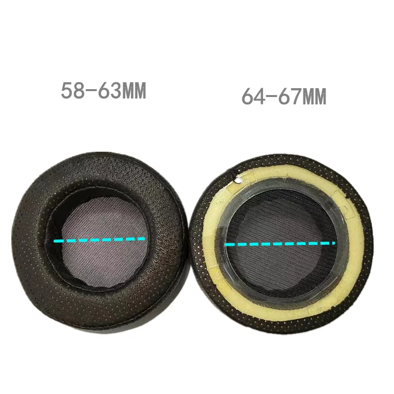 Akg k701 k702 q701 q702 k601 k612 k712ヘッドフォン交換用イヤパッド用穴あきシープスキンメモリーフォームイヤーパッド (ブラック)