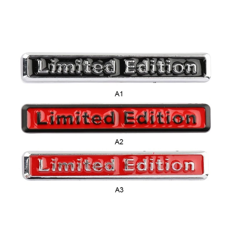 1PC Metal 3D Limited Edition Sticker Universal Car Auto Body Emblem Badge Sticker Decal Chrome Emblem Car Styling 3 Color