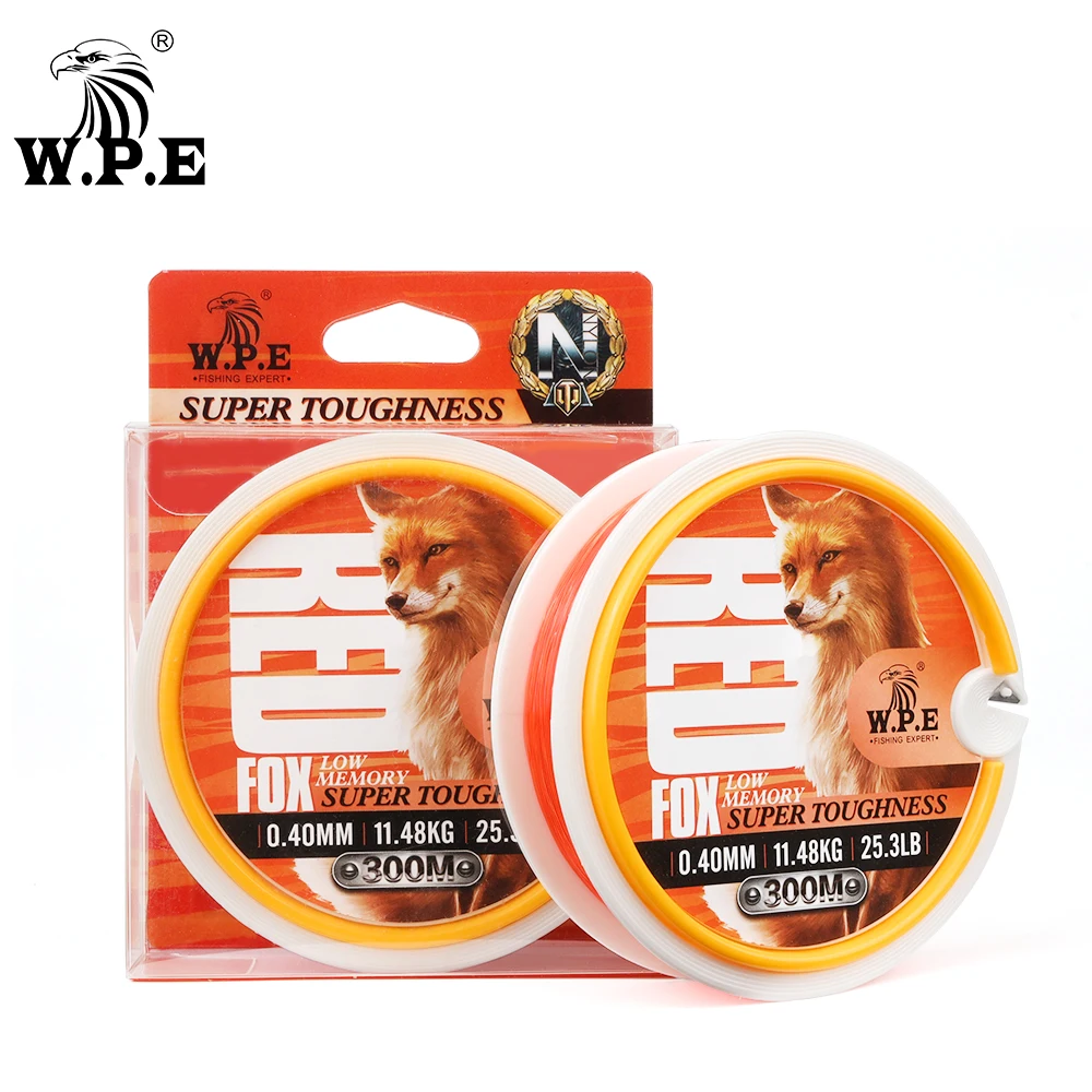 

W.P.E Nylon Fishing Line 300m/500m/1000m Monofilament Sinking Fishing Line 0.28mm-0.40mm 13.2lb-25.3lb Leader Line Tackle