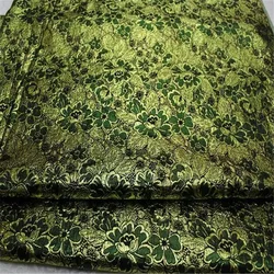 Beautiful Shiny Jacquard Brocade Fabric with Metallic Flower Design for Women Festival Star Dress Good Quality