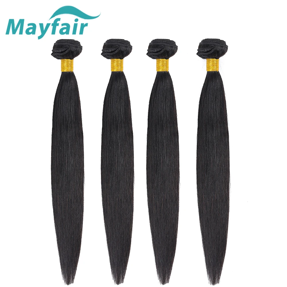 

Mayfair Hair Straight Peruvian Hair Weave Bundles Deal Human Hair Extensions 8 To 28 Inch Non Remy 100% Human Hair Bundles