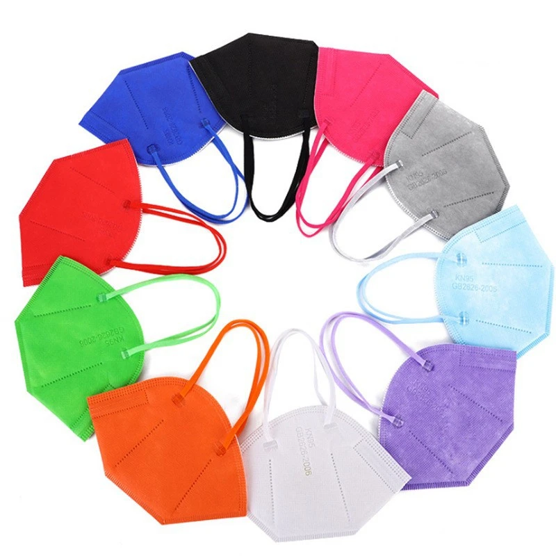 10-200PCS KN95 Masks ffp2mask 5 Layers Mouth Mask Reusable KN95 Respirator Protective Face Mascarillas Masken CE Color Random