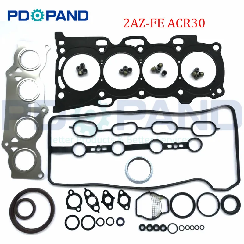 

2AZ-FE Engine Overhaul Rebuilding Gasket Kit 04111-28133 forToyota Camry ACV30 ACV31MCV30 2400cc 16V DOHC EFI 2.4L