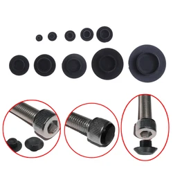 10Pcs M5-12 Praktische Black Hex Socket Head Cover Caps Fasteners Schroeven Allen Bolt Schroef Moer Ronde Hoofd Protector