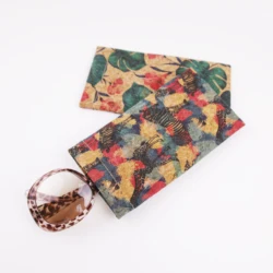 Natural Cork Spectacle Case Wooden Eyewear Holder Vegan Sunglasses Bags Leaf Animal Printing