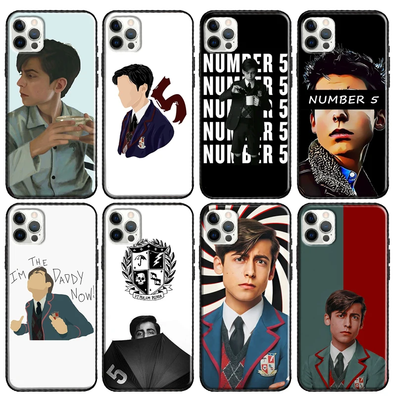 Aidan Gallagher Number Five Phone Case For Apple iPhone 13 11 Pro Max 12 mini X XR XS Max 8 7 Plus SE 2020 Cover Shell