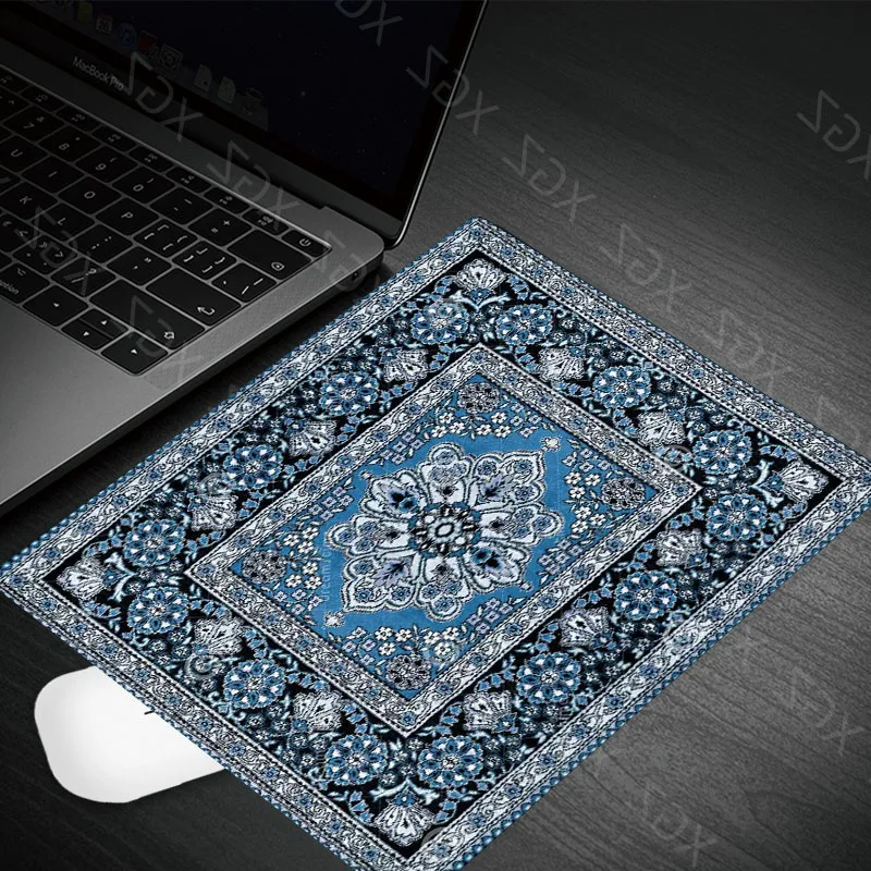 Yzuoan Persian Carpet Big Promotion Fashion Cheapest Rubber Non-slip Laptop Gaming Keyboard Mouse Pad for CS GO Dota LOL 22X18CM