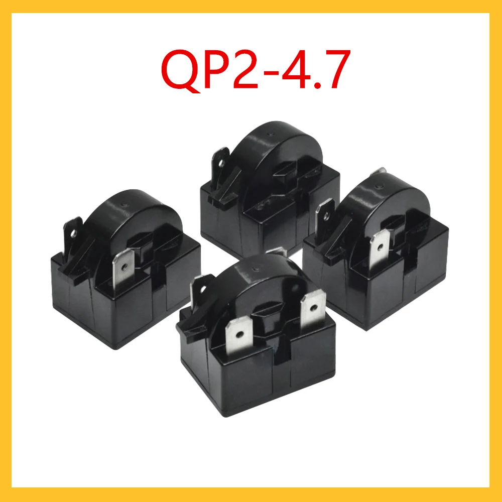 1 PCS 1 pino QP2-4.7 Refrigerador Compressor Refrigeração Starter QP2-12 QP2-15 QP2-22 PTC Starter Para Geladeira