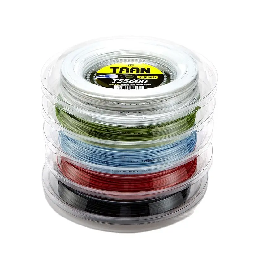 Free shipping TAAN 1.15mm Tennis String Polyester TS5600 String Round Durable Tennis Training String 200m Reel 50-55 Pounds