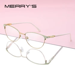 MERRYS DESIGN Women Fashion Cat Eye Glasses Frame Retro Eyeglasses Myopia Prescription Optical Eyewear S2117