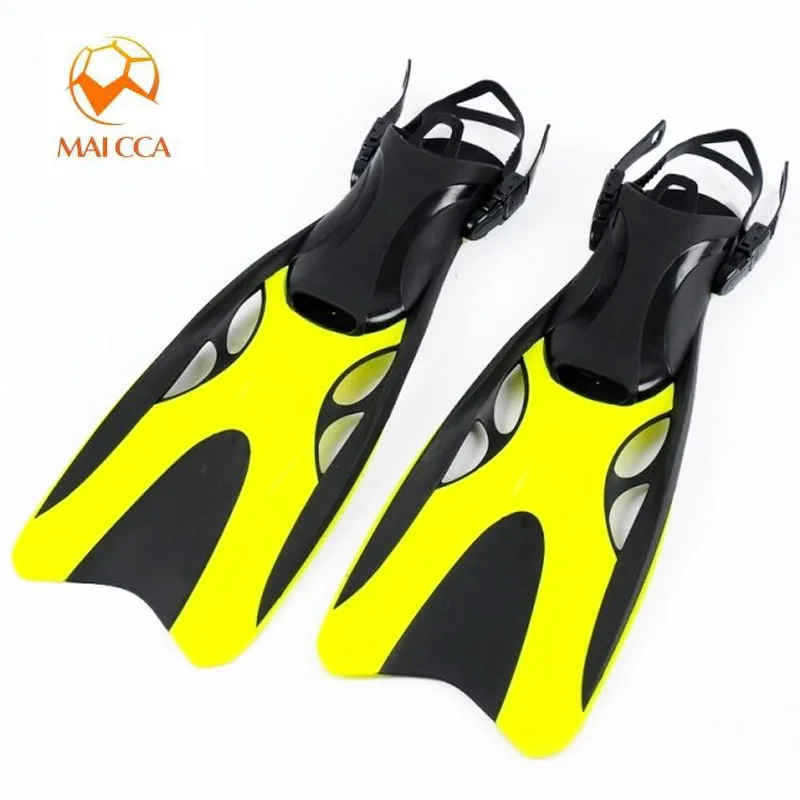 Scuba Diving Fins Adult Water Boots Adjustable Swimming Shoes Silicone Long Submersible Snorkeling Foot Monofin Diving Flippers