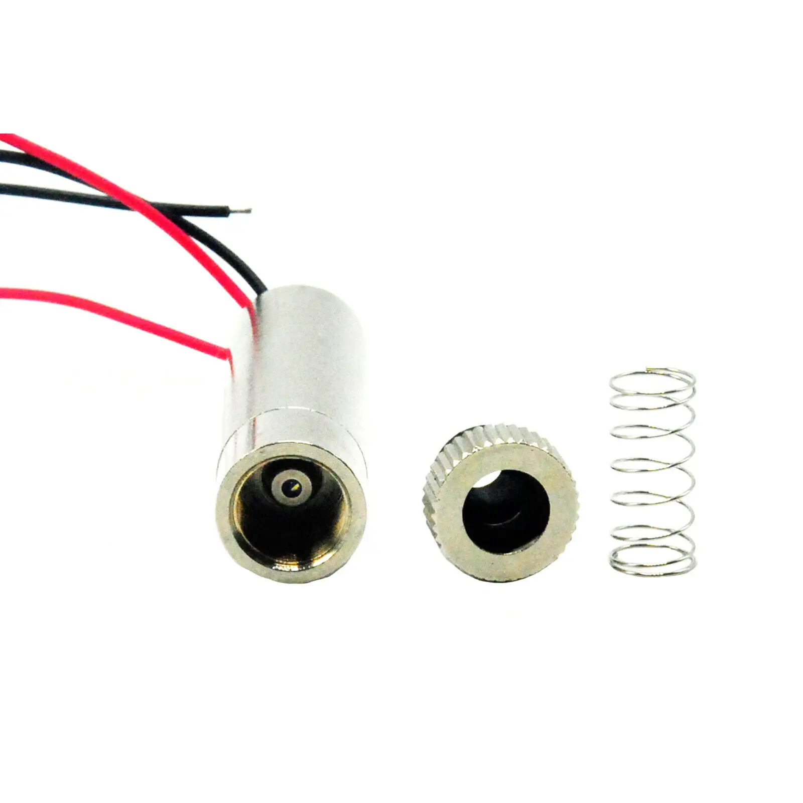 Diode croix laser rouge focalisable, technologie 12x35mm avec pilote, 3-5V, 650nm, 5mW, 5 pièces