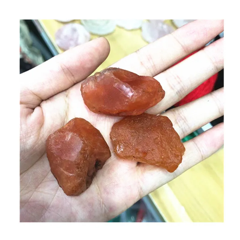 

Natural Red Carnelian Rough Stones Carved Crystal Raw Gemstone For Healing