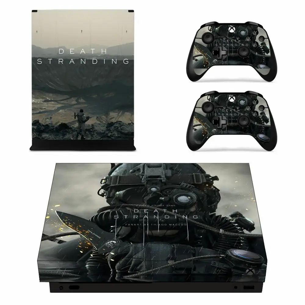 게임 죽음의 좌초 스킨 스티커 데칼, Xbox One X 콘솔 및 Xbox One X 스킨 스티커 비닐 컨트롤러 2 개