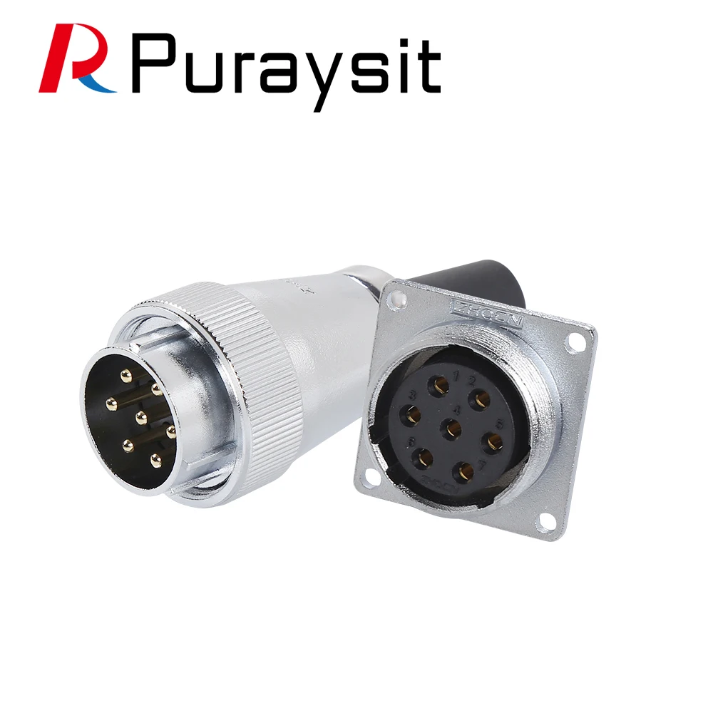 Puraysit Aviation plug connector WS20 2P 3P 4P 5P 6P 7P 9P