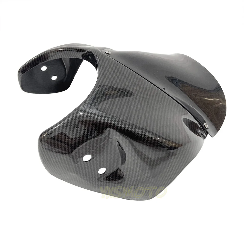 For Honda CB400 XJR400 ZRX400 CB1300 VTEC modified hood shroud Headlight cover windshield imitation carbon fiber