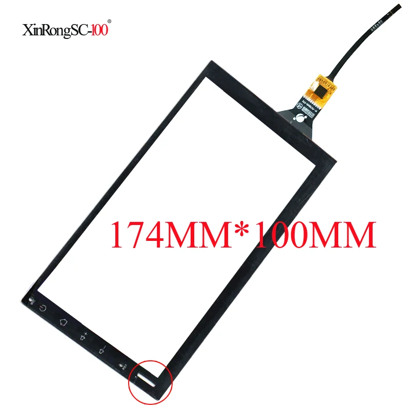 

174mm*100mm 174*100mm STC-911 GT911 7 inch car DVD navigation JY-GT911 capacitive touch screen panel digitizer glass