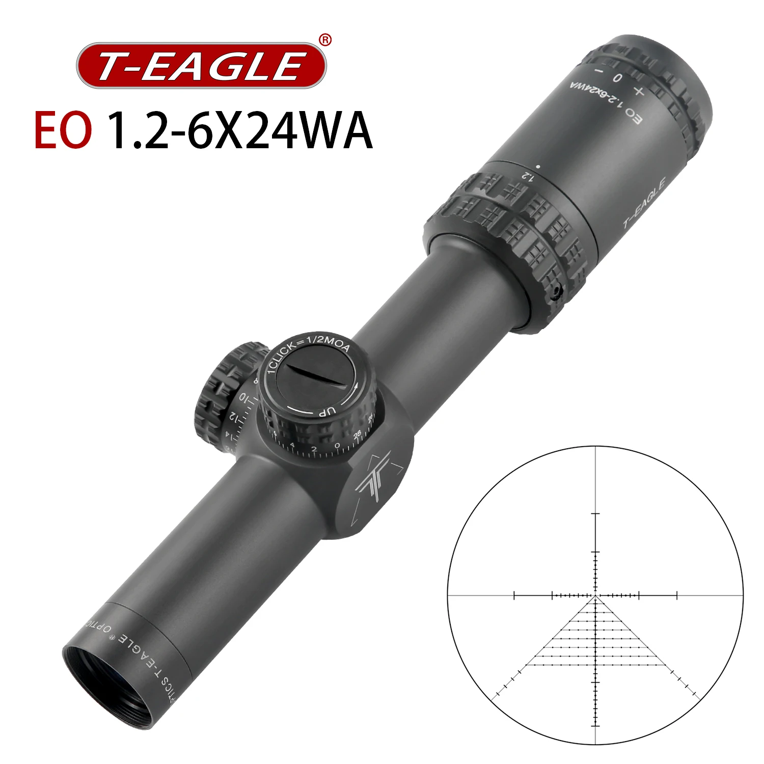 

TEAGLE EO 1.2-6X24WA Caza Rifle Scope Tactical Riflescope for Air Guns Sniper Rifle Scope Hunting And Shotting Airsoft Sight PCP