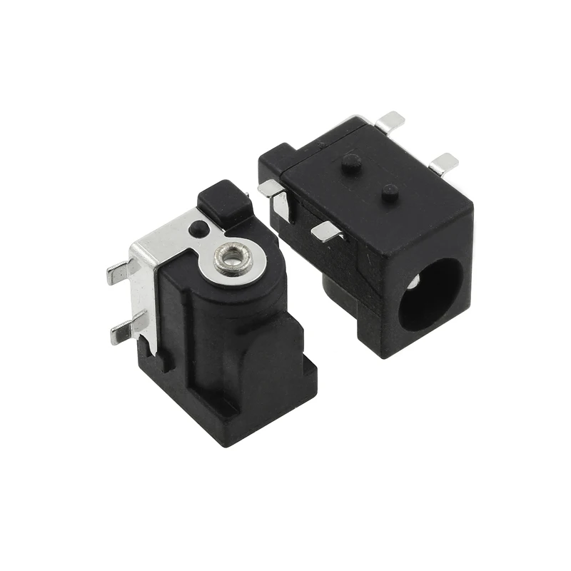 

20PCS DC-005 DC005 DC050 DC power socket 5.5-2.1mm 4PINS SMD SMT TYPE COPPER FEET ROHS Free shipping