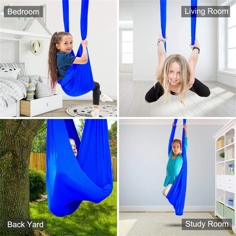 280*150 Centiméter anti-gravity Légiforgalmi Jóga Függőágy számára gyerekek, beltéri Akasztás fotel, Jóga Libegő Ingat, 100% Nylon, Hiánytalan állítsa Belefoglalt