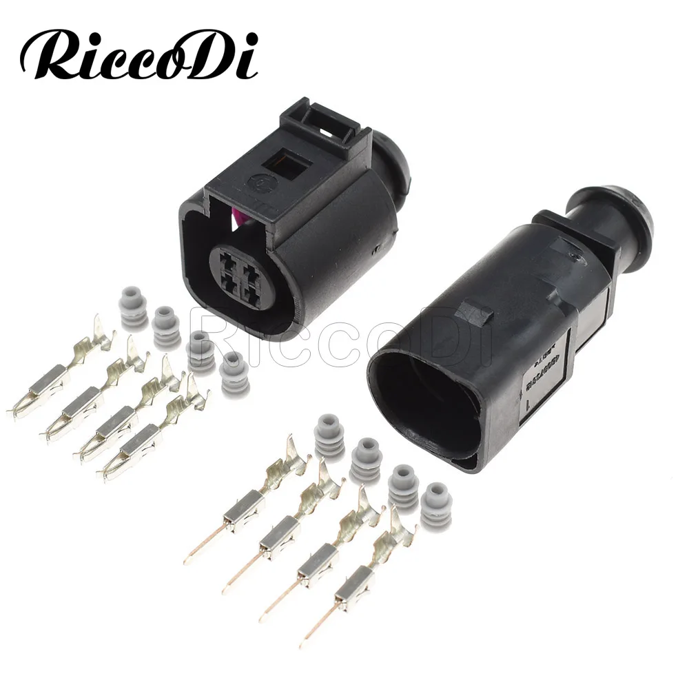 1-20 Kit 4 Hole  Automotive  Male Female 1.5mm Water Temperature Sensor 4B0973712 plug for VW 4B0 973 812 4B0973812 4B0 973 712