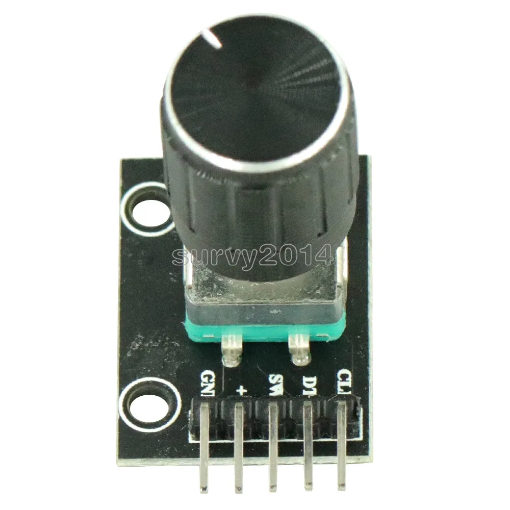 KY-040 360 Degrees Rotary Encoder Module with 15×16.5 mm Potentiometer Rotary Knob Cap for Arduino Brick Sensor Switch