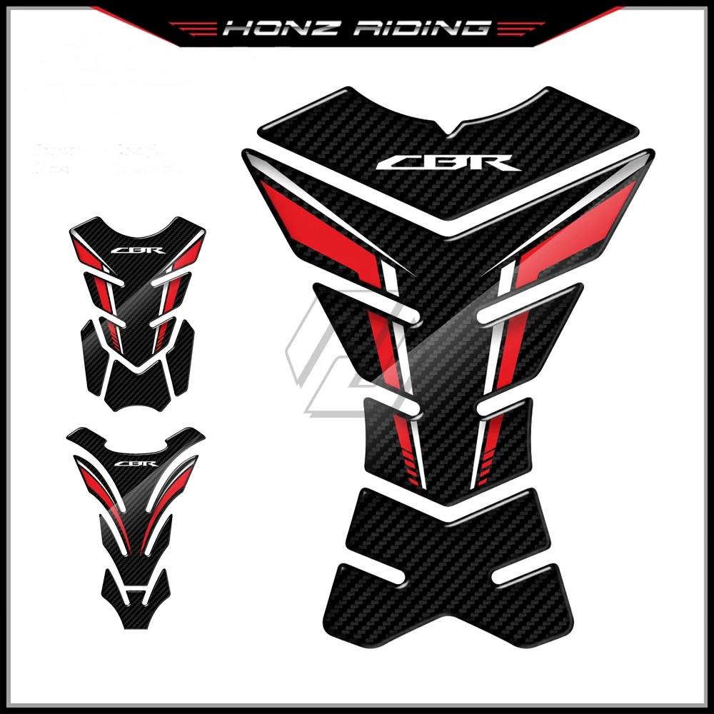 

For Honda CBR 250RR 600RR 900RR 1000RR 650F 1100XX Fireblade 3D Carbon-look Motorcycle Tank Pad Protector Sticker