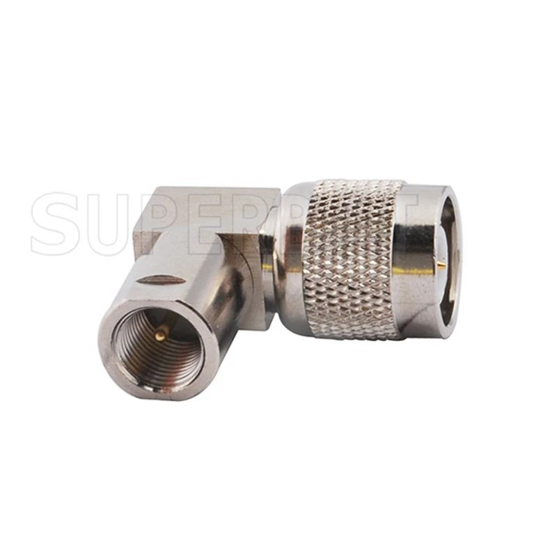 Superbat 5pcs TNC-FME Adapter TNC Male to FME Plug Right Angle RF Coaxial Connector