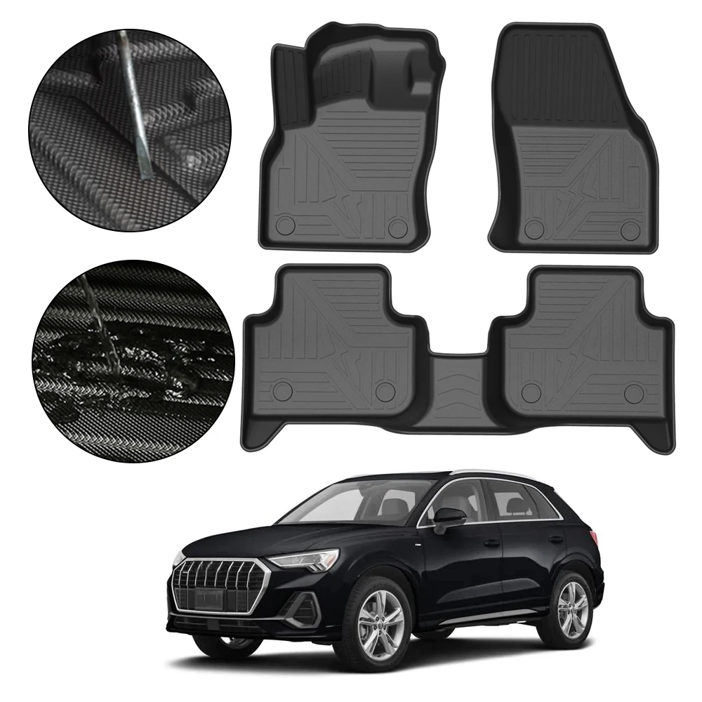 For Audi Q3 2019 2020 5-Seat TPE Car Floor Mats Waterproof Non-Slip Auto Styling  Accessories  Automobile Interior Renovation