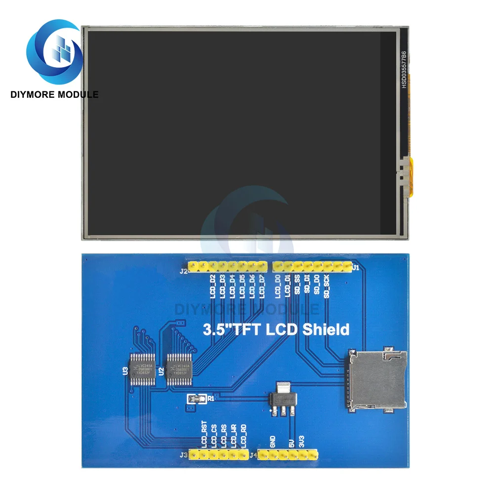 3.5 "TFT LCD ekran dotykowy moduł 480*320 R61581 kontroler RGB pełny kolor dla Arduino MEGA2560 pokładzie