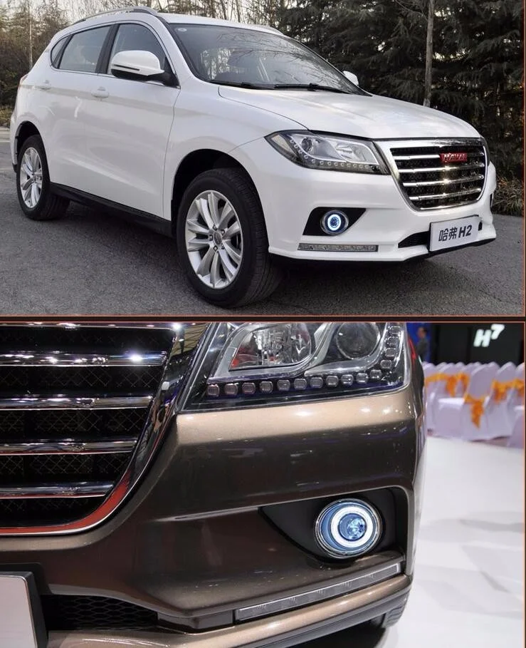 

Eosuns Innovative Cob Angel Eye Led Daytime Running Light Drl + Halo Fog Lamp + Projector Lens for Great Wall H2 Hover 2