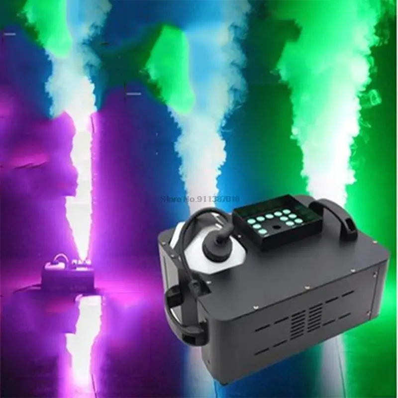 1500W LED Fog Machine Vertical Smoke Machine 24x9W Professional Fogger For Stage Equipment 110/220V Optional