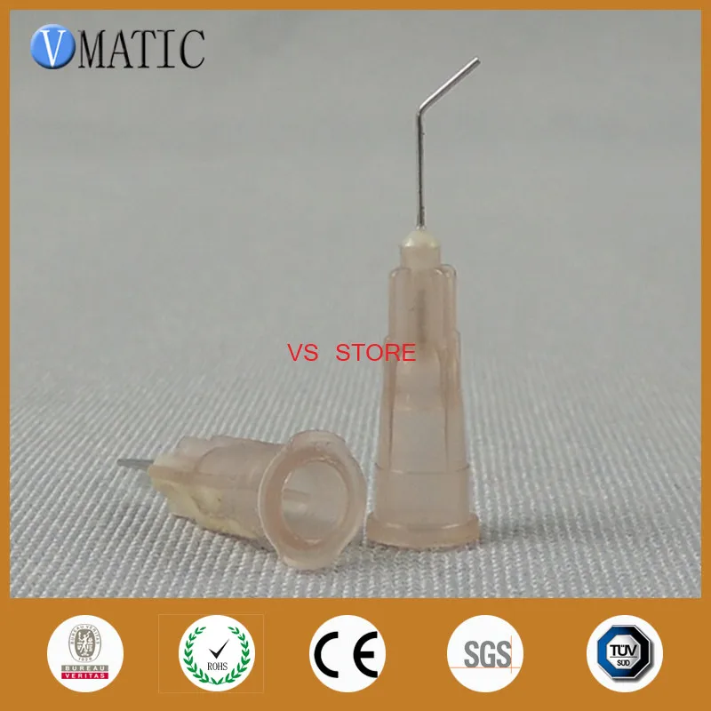 

Free Shipping 100 Pieces 0.5'' 13mm Length 45 Degree Bent 26G Industry Use Bayonet Needle Needle 1/2 Inch