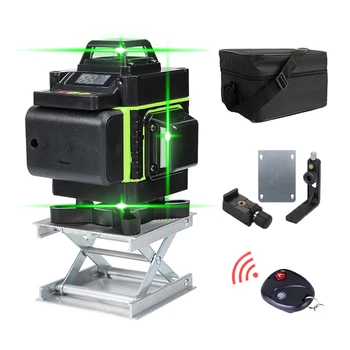 3D/4D laser level 360 self-leveling horizontal and vertical cross super powerful green laser level 12/16 lines for outdoor
