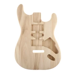 Unfinished Electric Guitar Body for ST Guitar, Sycamore Wood Body, Desirable Gift for Guitar Lovers