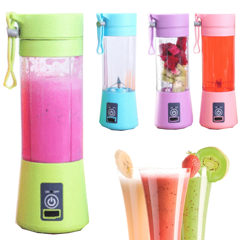 Portable mixer powerful wireless USB fruit juicer refillable food hand blender juice whipping YEKLACKO2