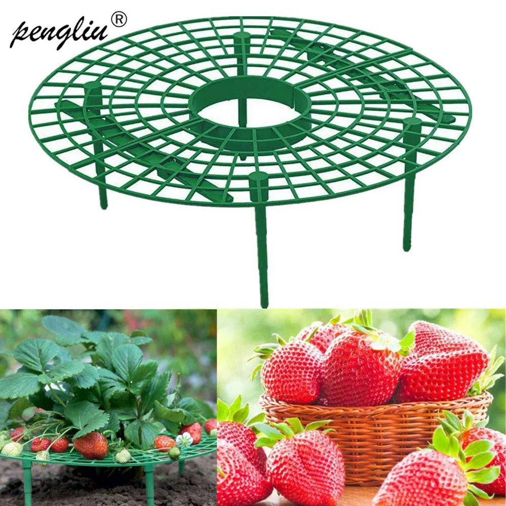 

5/10/20 PCS Strawberry Stand Frame Holder Balcony Planting Rack Fruit Support Plant Flower Climbing Vine Pillar Gardening Stand