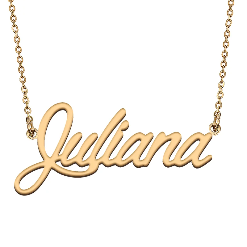 

Juliana Custom Name Necklace Customized Pendant Choker Personalized Jewelry Gift for Women Girls Friend Christmas Present