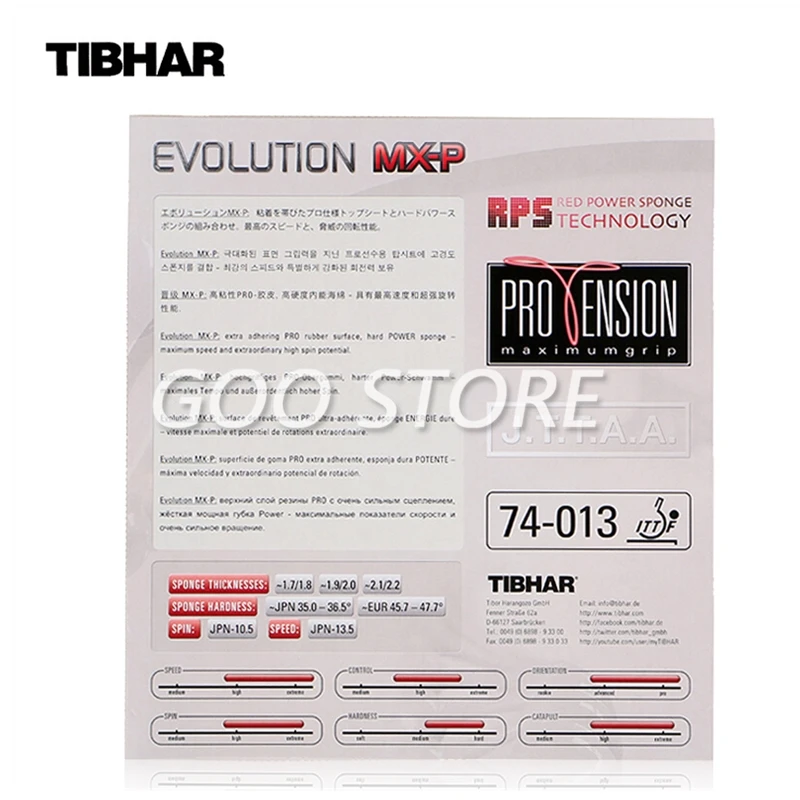 TIBHAR EVOLUTION MX-P EL-P FX-P Noppen auf Schwamm Tischtennisbelag Ping Pong Tenis De Mesa – Detail 9