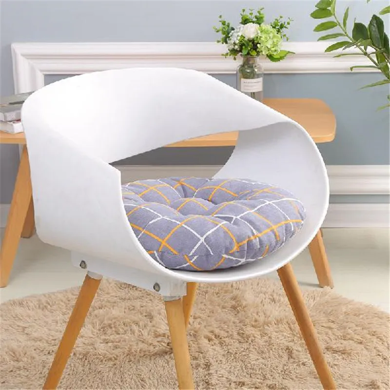 Coussin de siège rond en coton lin | Coussin de chaise de bureau, pour tabouret de salle à manger, dossier de chaise, coussins décoratifs pour canapé de maison