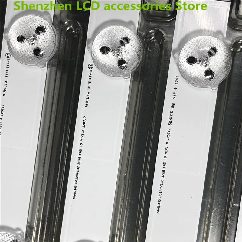 12 шт./лот для светодиодной ленты SAN SUNG 2012SVS32 3228 FHD10 REV1.5 120412, осветительная панель, диаметром 58 см, новинка 100%