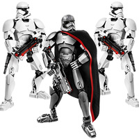 Space War Buildable Figure Stormtrooper Darth Vader Kylo Ren Chewbacca Boba Jango Fett General Grievou Action Figure Toy For Kid