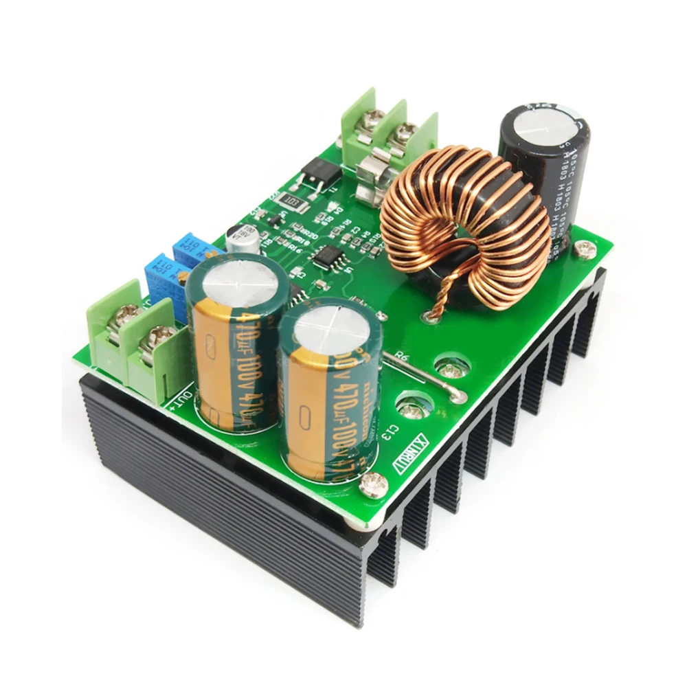 DC/DC Boost Converter 10-60V to 12-80V Step-up Voltage Regulator 600W Auto Power Supply Transformer Adjustable Output Volt Contr